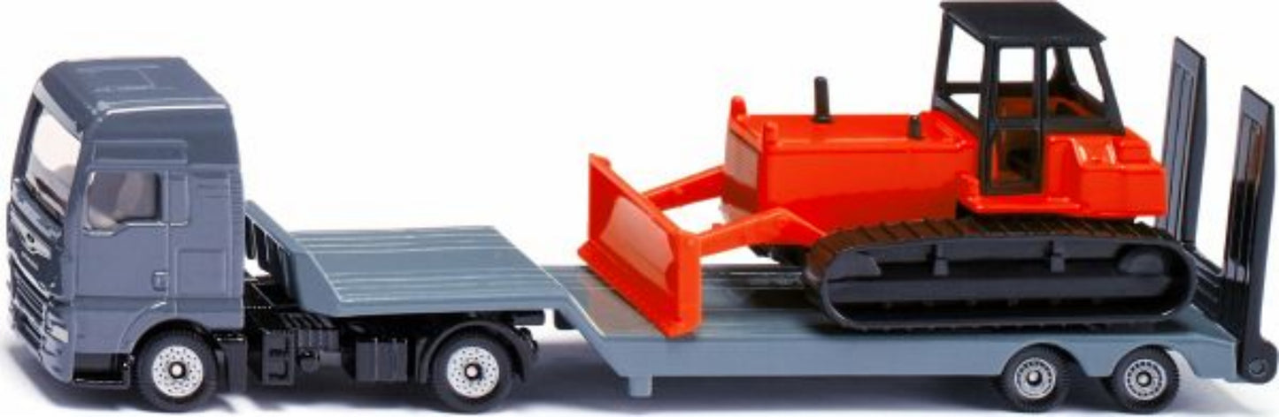 MAN Lkw mit Planierraupe - Tieflader Baustellenfahrzeug 1:87