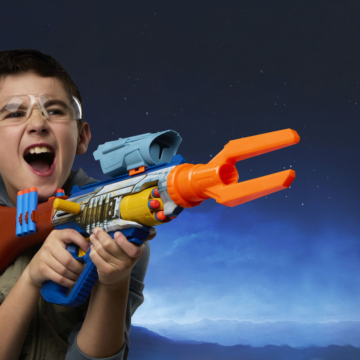 NERF Star Wars The Mandalorian Blaster mit 12 Darts