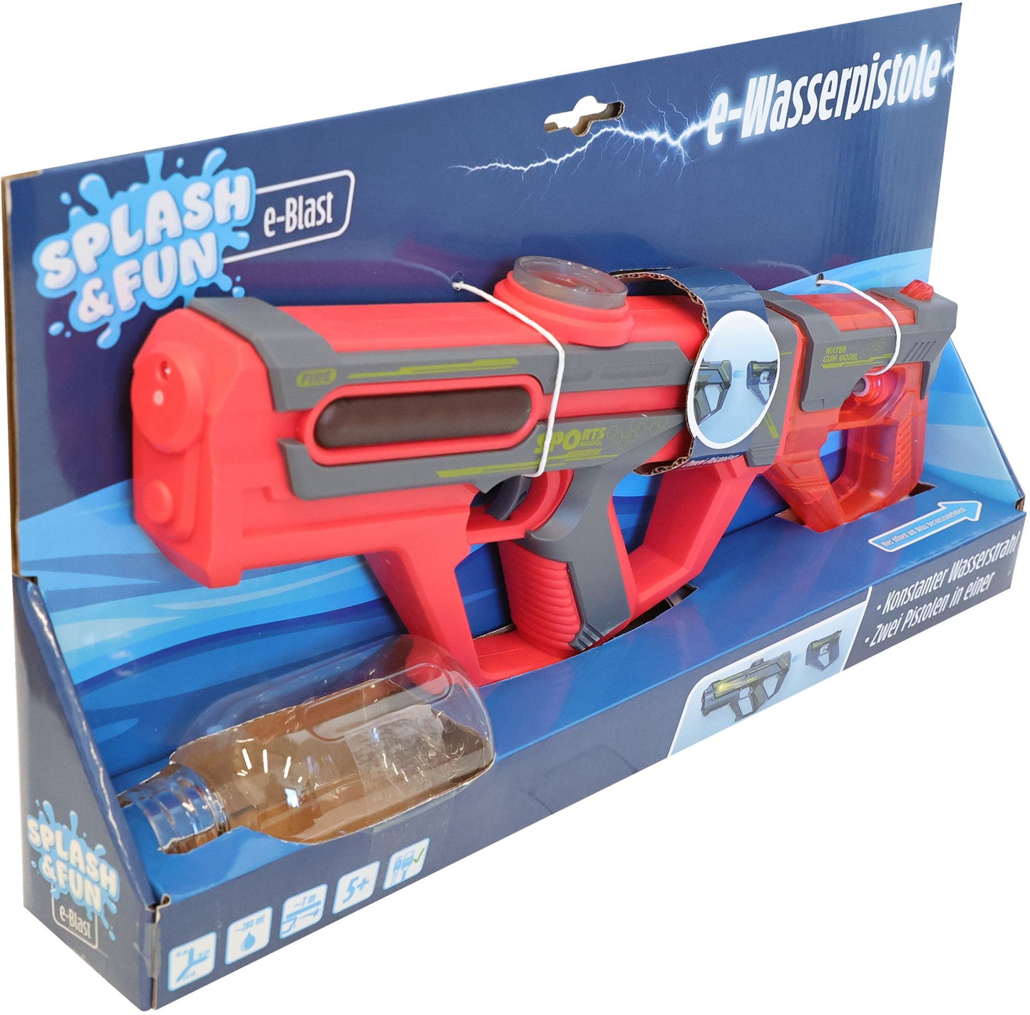 SF Wasserpistole 2in1 elektrisch, 36 cm, ab 5 Jahren – VEDES