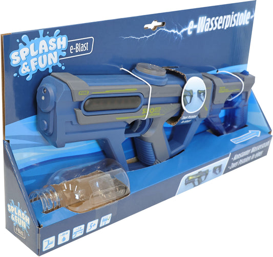 Splash & Fun Wasserpistole 2-in-1 36 cm elektr. Zufallsfarbe