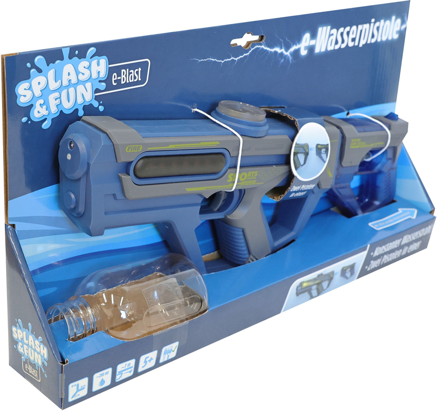 SF Wasserpistole 2in1 elektrisch, 36 cm, ab 5 Jahren – VEDES