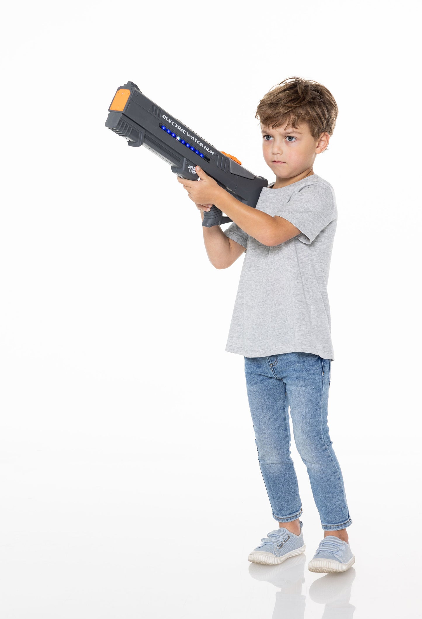 Splash & Fun Wassergewehr elektrisch 51 cm – 650 ml Akku