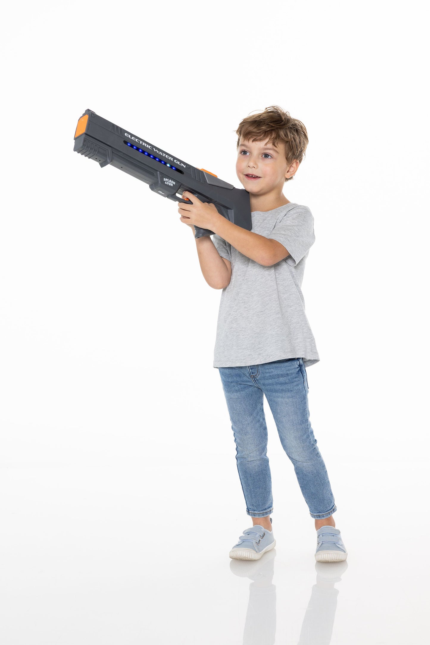 Splash & Fun Wassergewehr elektrisch 51 cm – 650 ml Akku