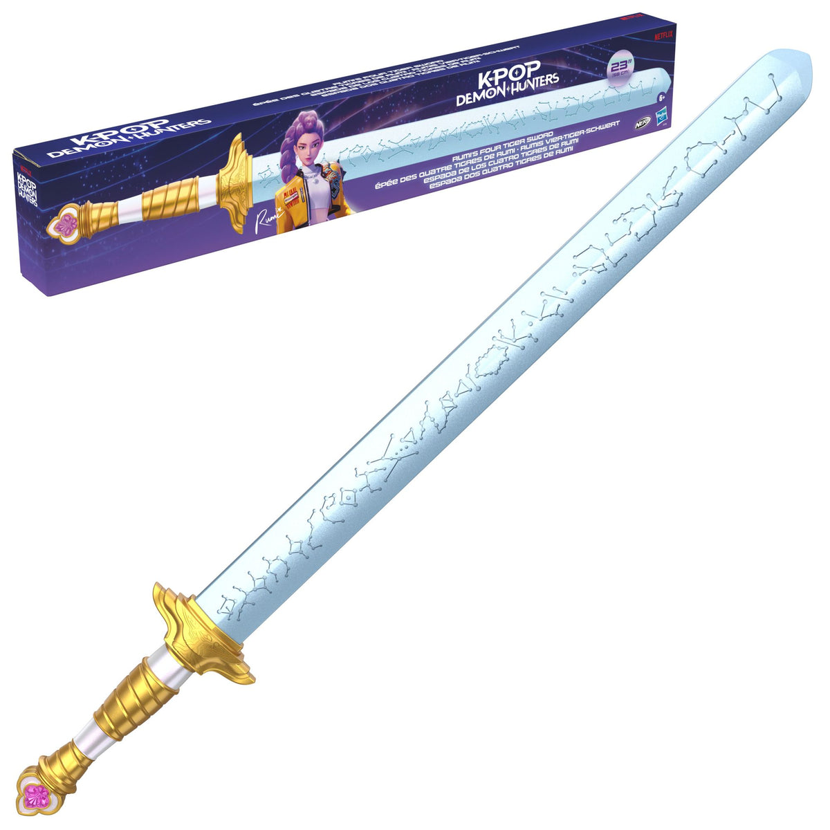 NERF KPOP DEMON HUNTERS RUMIS VIER-TIGER-SCHWERT