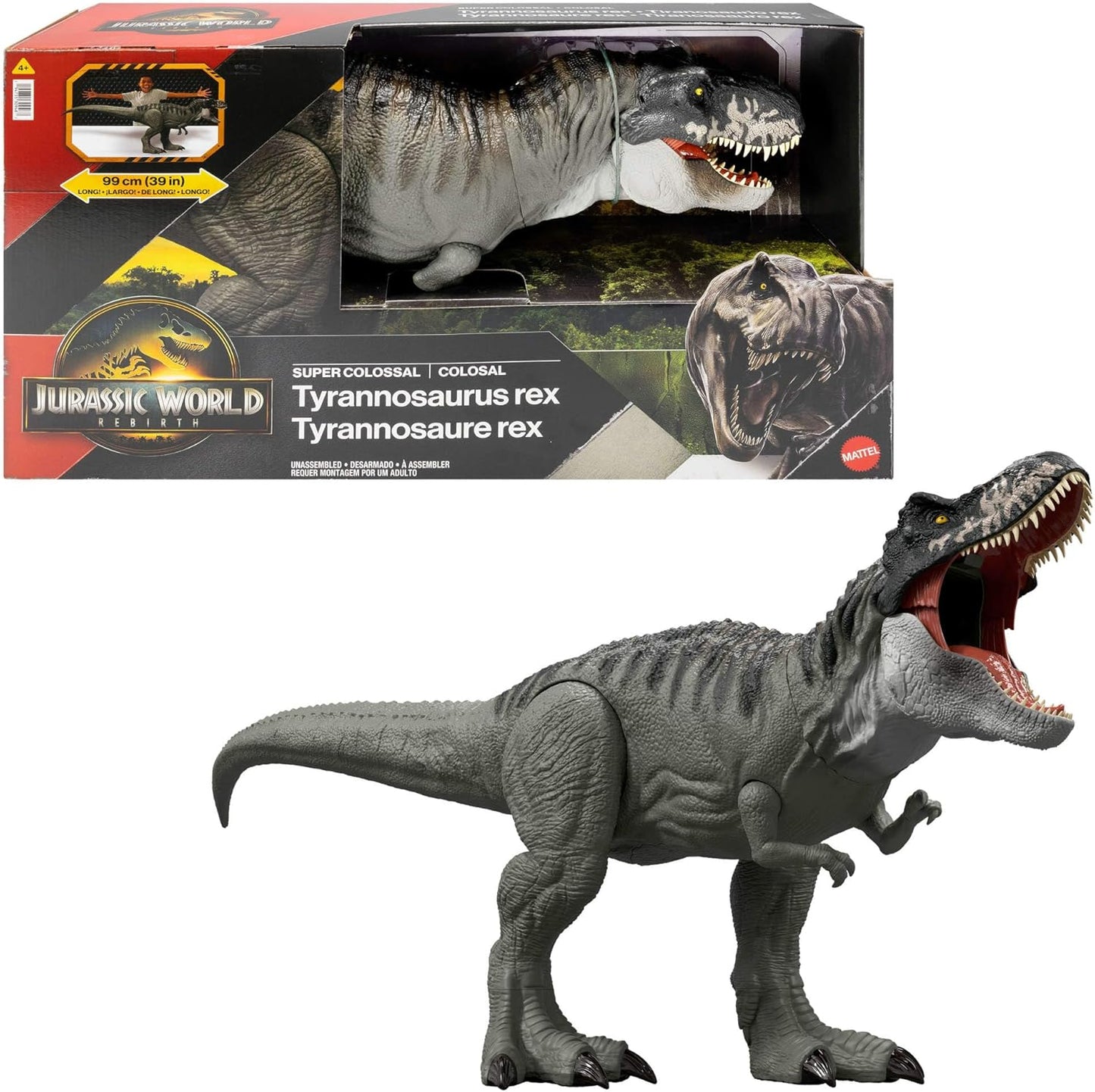 Jurassic World T-Rex Riesendino 99cm - Mattel Actionfigur JGB52