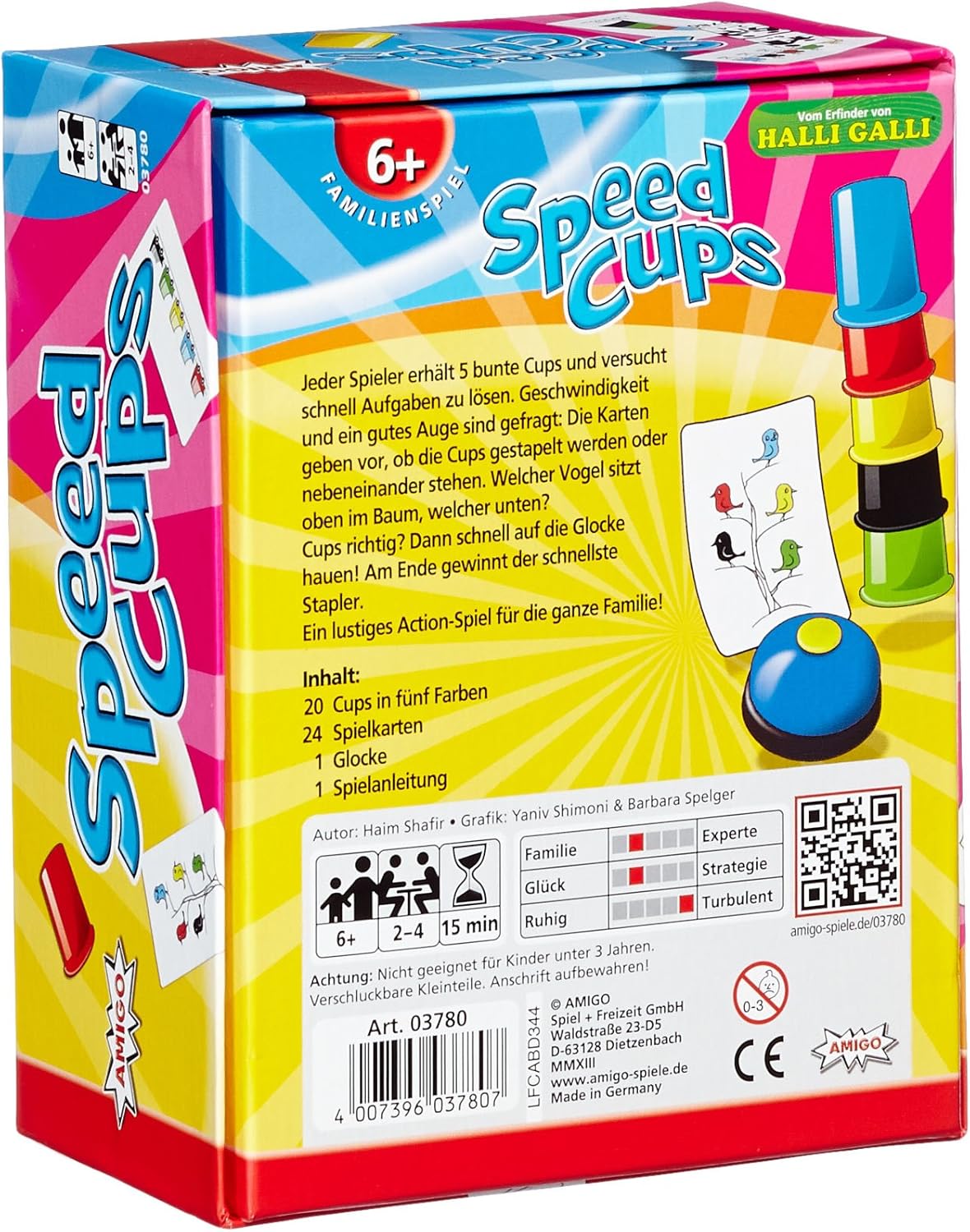 AMIGO Speed Cups – Reaktionsspiel ab 6 Jahren