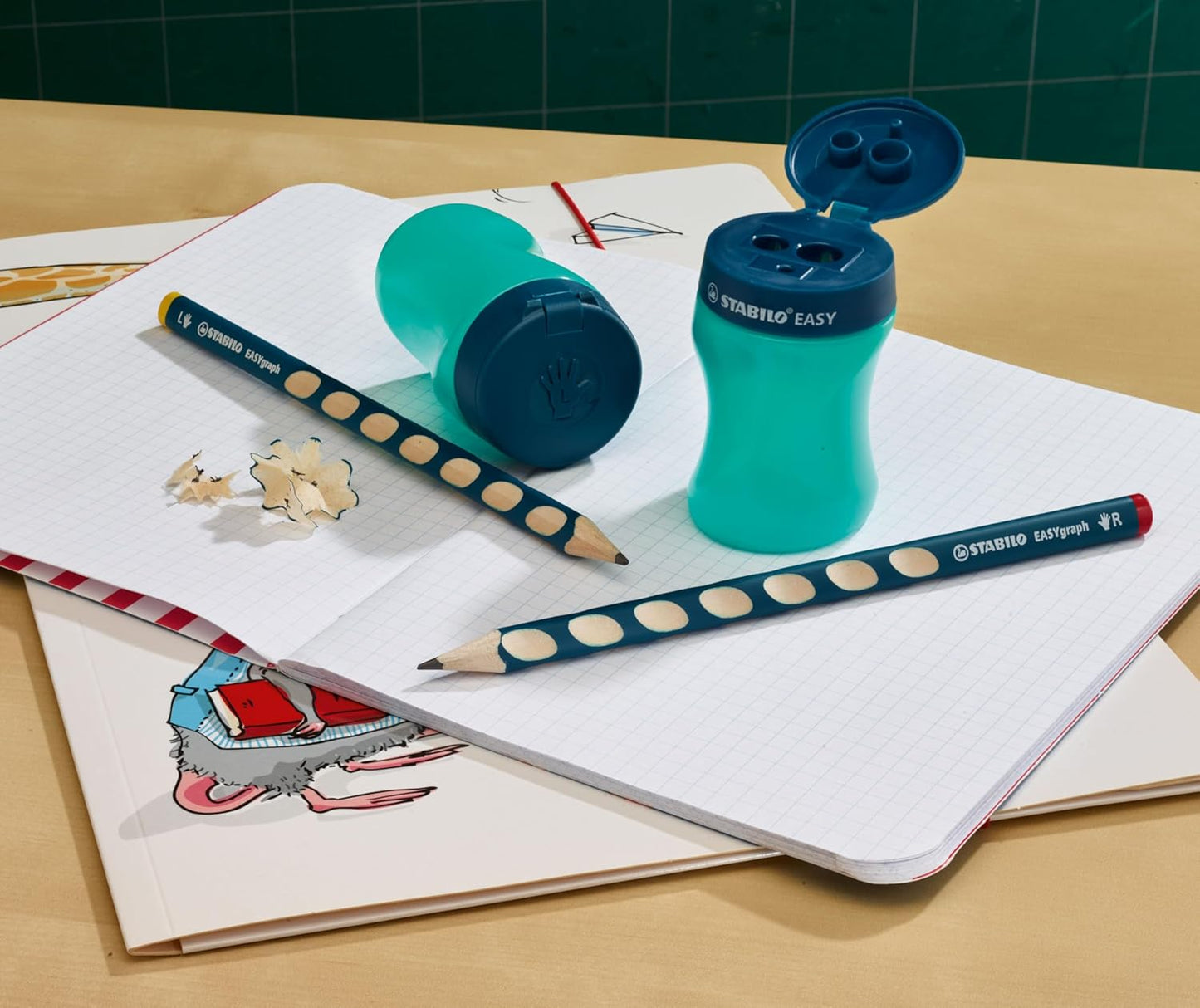 STABILO EASYsharpener 3in1 Dosenspitzer Links Petrol