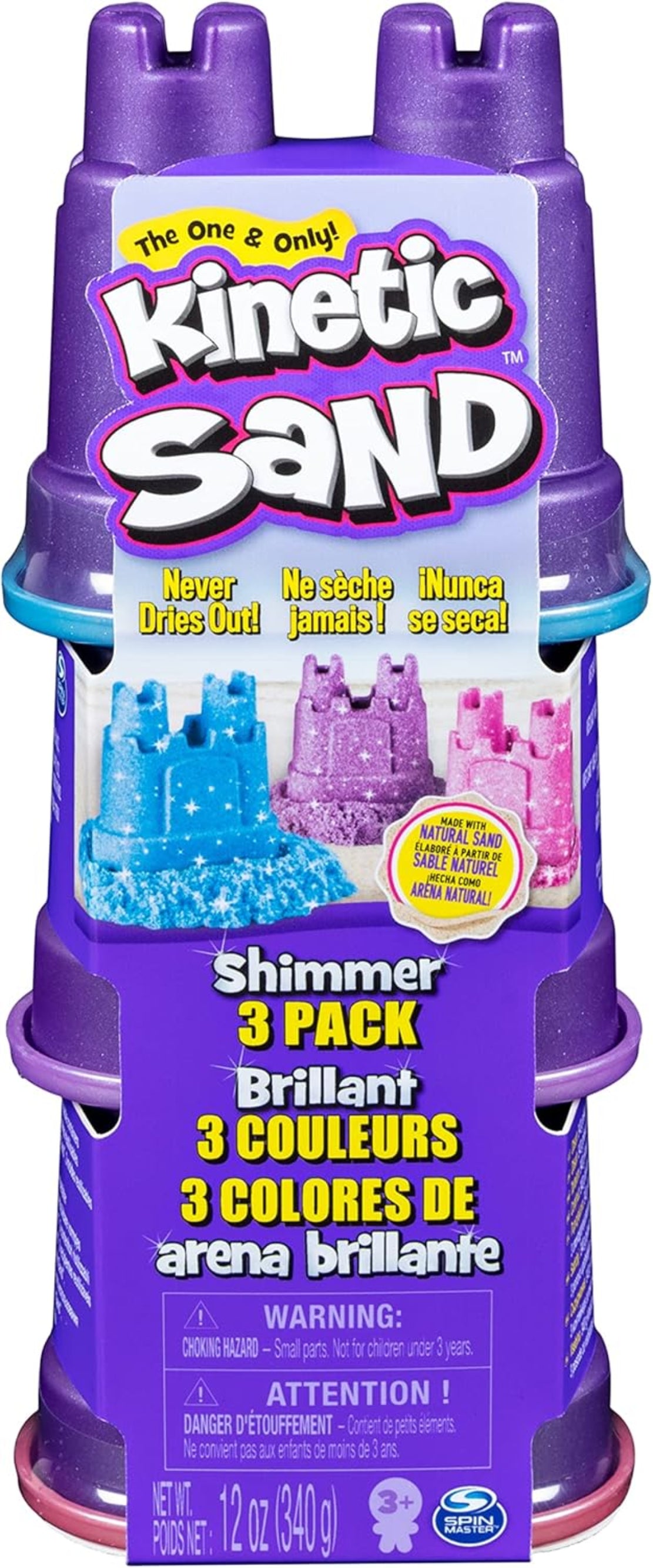 Kinetic Sand Shimmers Multi Pack 340g 3er Set Pastell