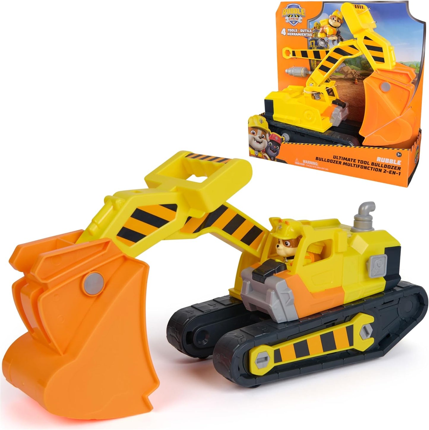 Paw Patrol Rubble Deluxe Baufahrzeug mit Werkzeug
