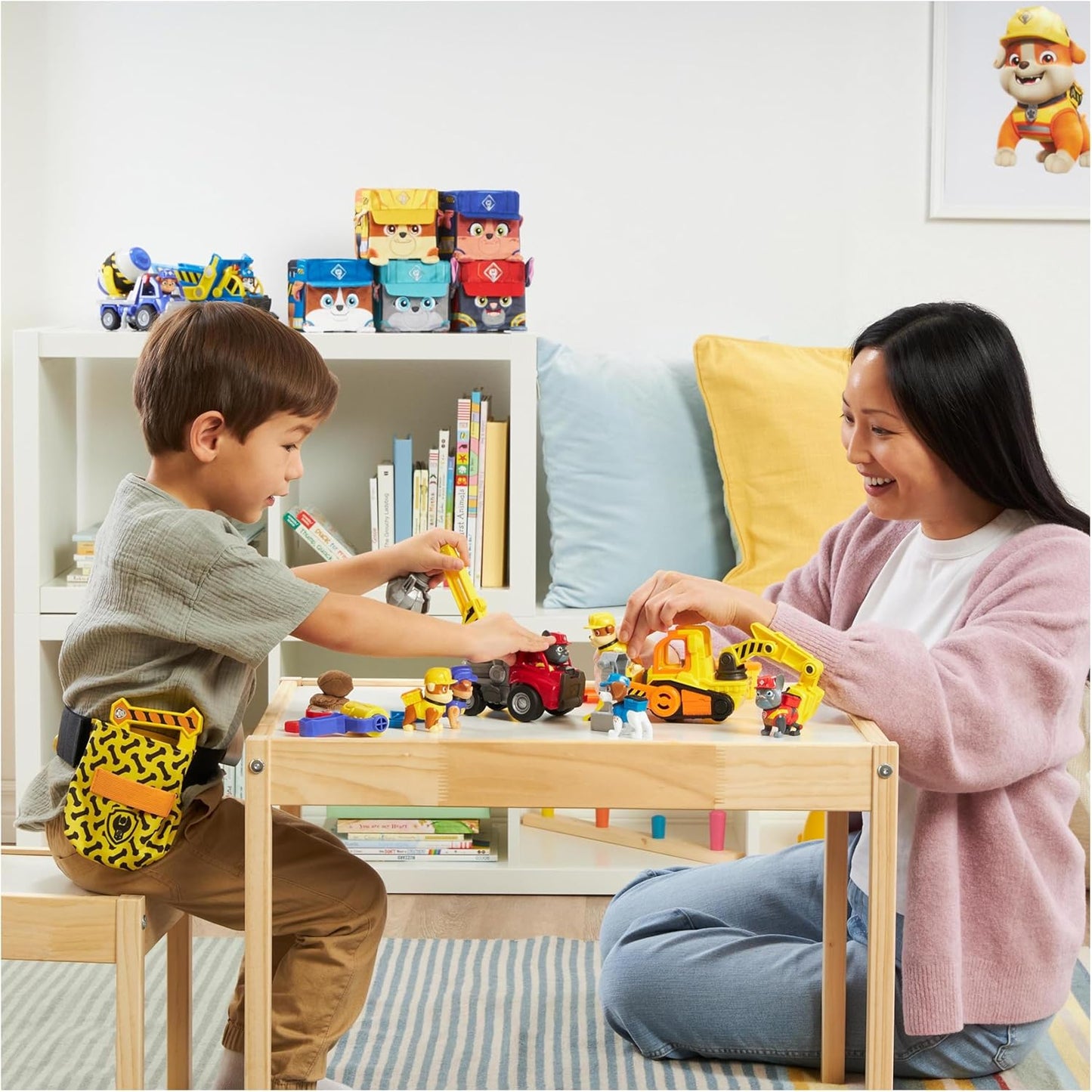 Paw Patrol Rubble & Crew Figuren Geschenkset - 6 Helden