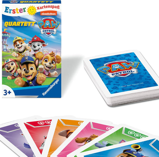 Ravensburger Quartett PAW PATROL - Das beliebte Kartenspiel für Kinder ab 3 Jahren