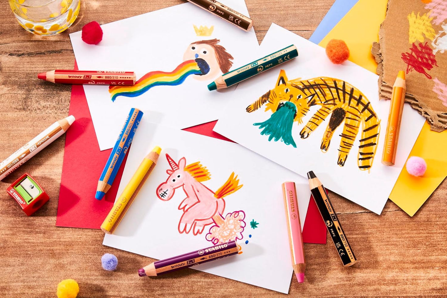 STABILO Woody 3in1 Jubiläumsedition 10er Pack mit Spitzer