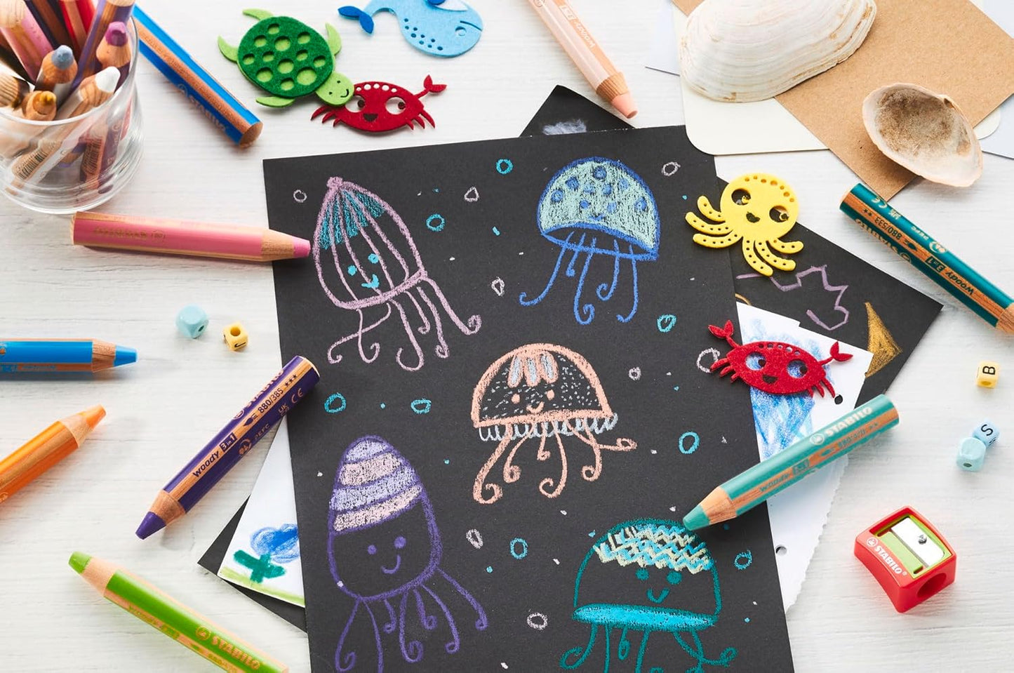 STABILO Woody 3in1 Jubiläumsedition 10er Pack mit Spitzer