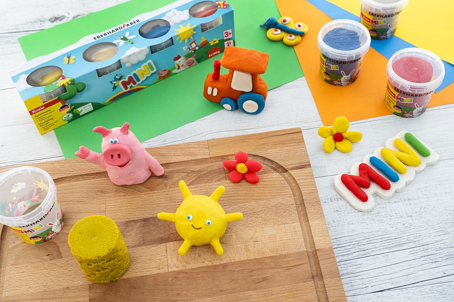 Eberhard Faber Spielknete Basisfarben 4er-Set