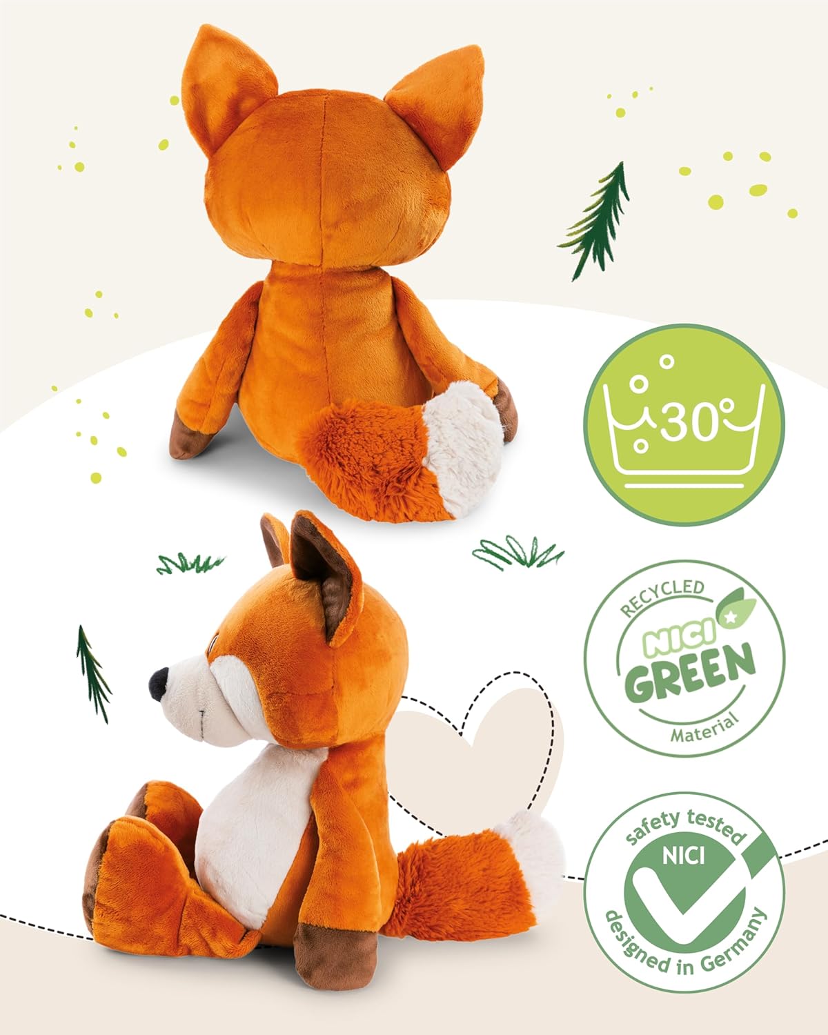 NICI Sterntaler Kuscheltier Fuchs Fabio - weich & kuschelig