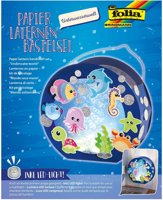 Magische Unterwasserwelt Laterne - Bastelset mit LED-Licht für Kinder