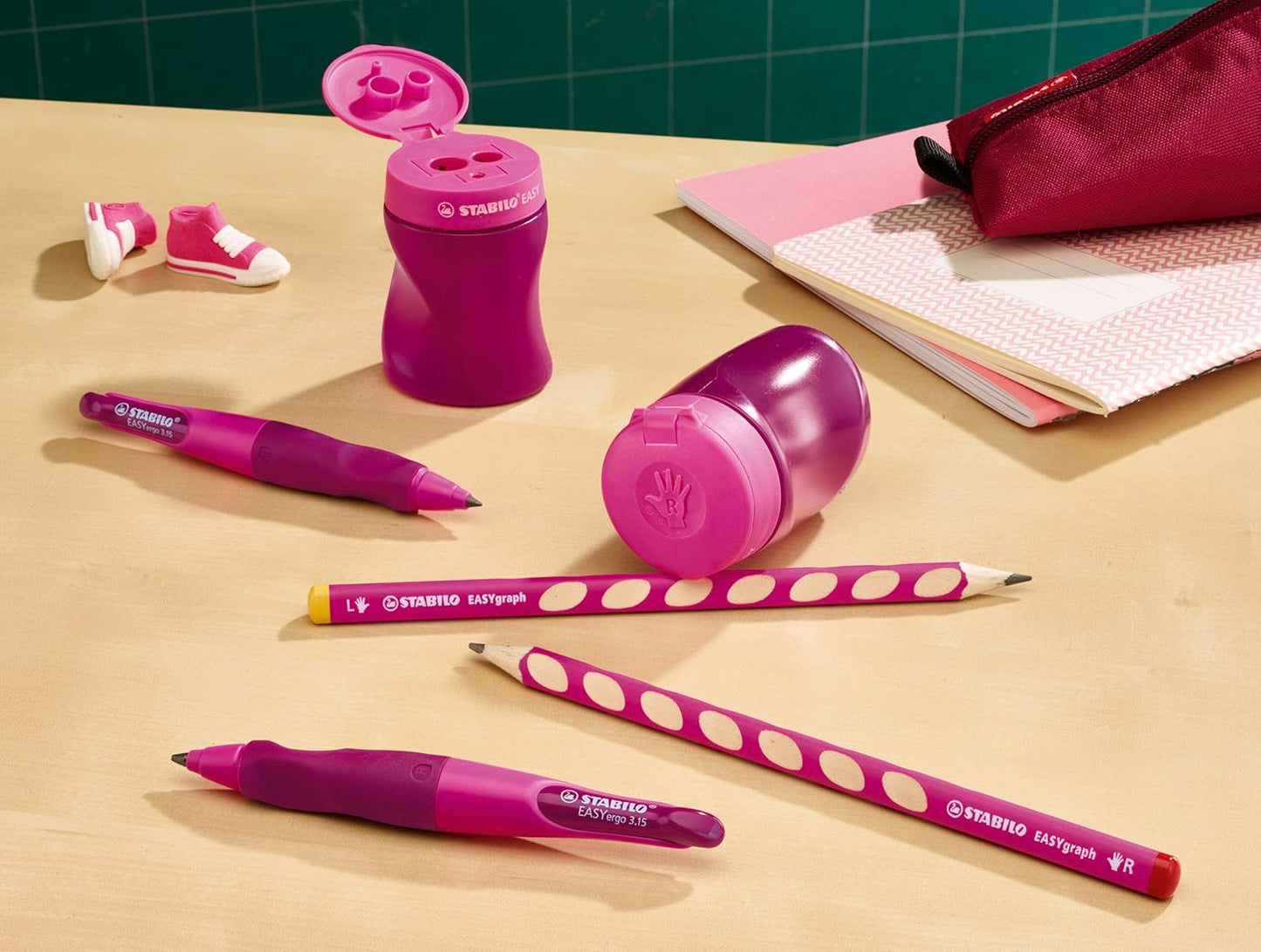 STABILO EASYsharpener Dosenspitzer pink Linkshänder (4501/1)