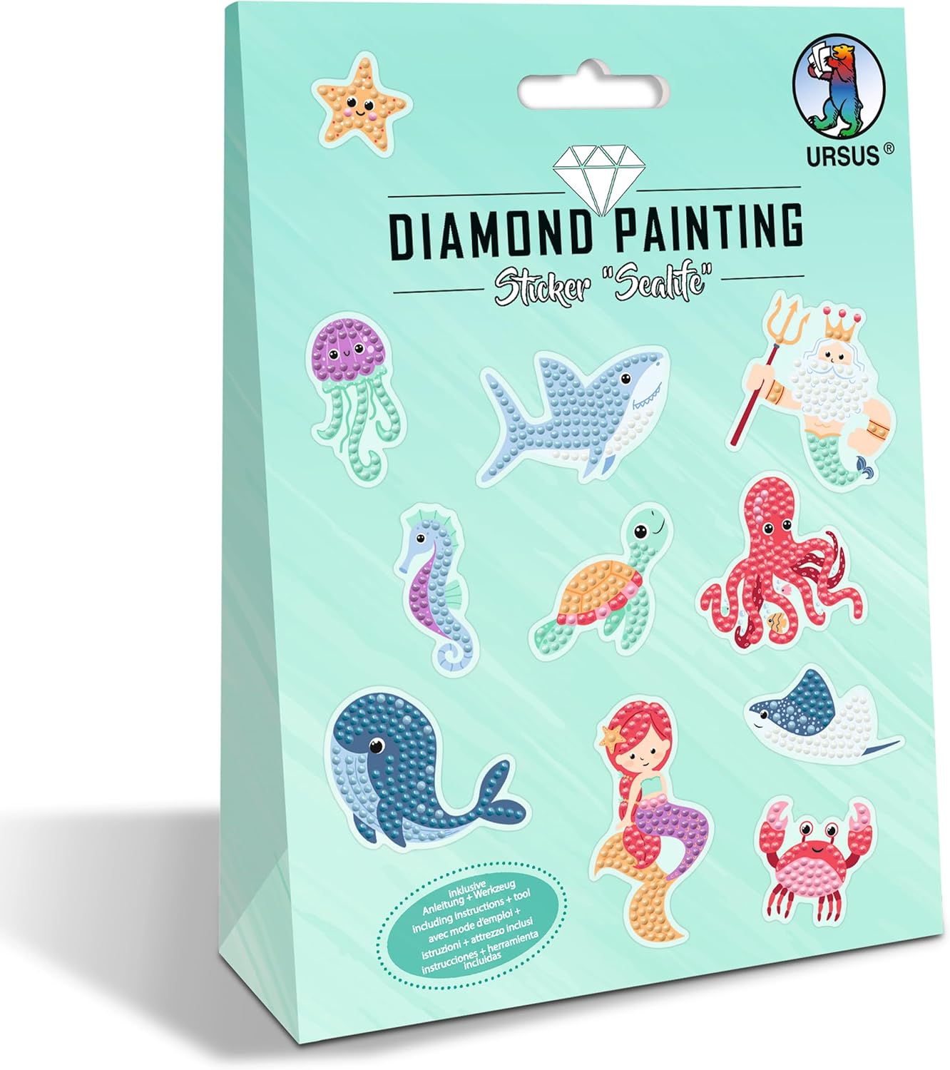 Diamond Painting Sticker Sealife - Funkelnde Meerestiere