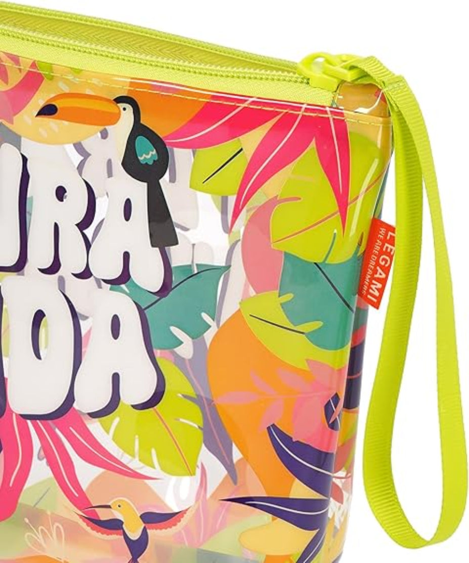 Legami Beach Pouch Pura Vida Mare transparent 20x16 cm