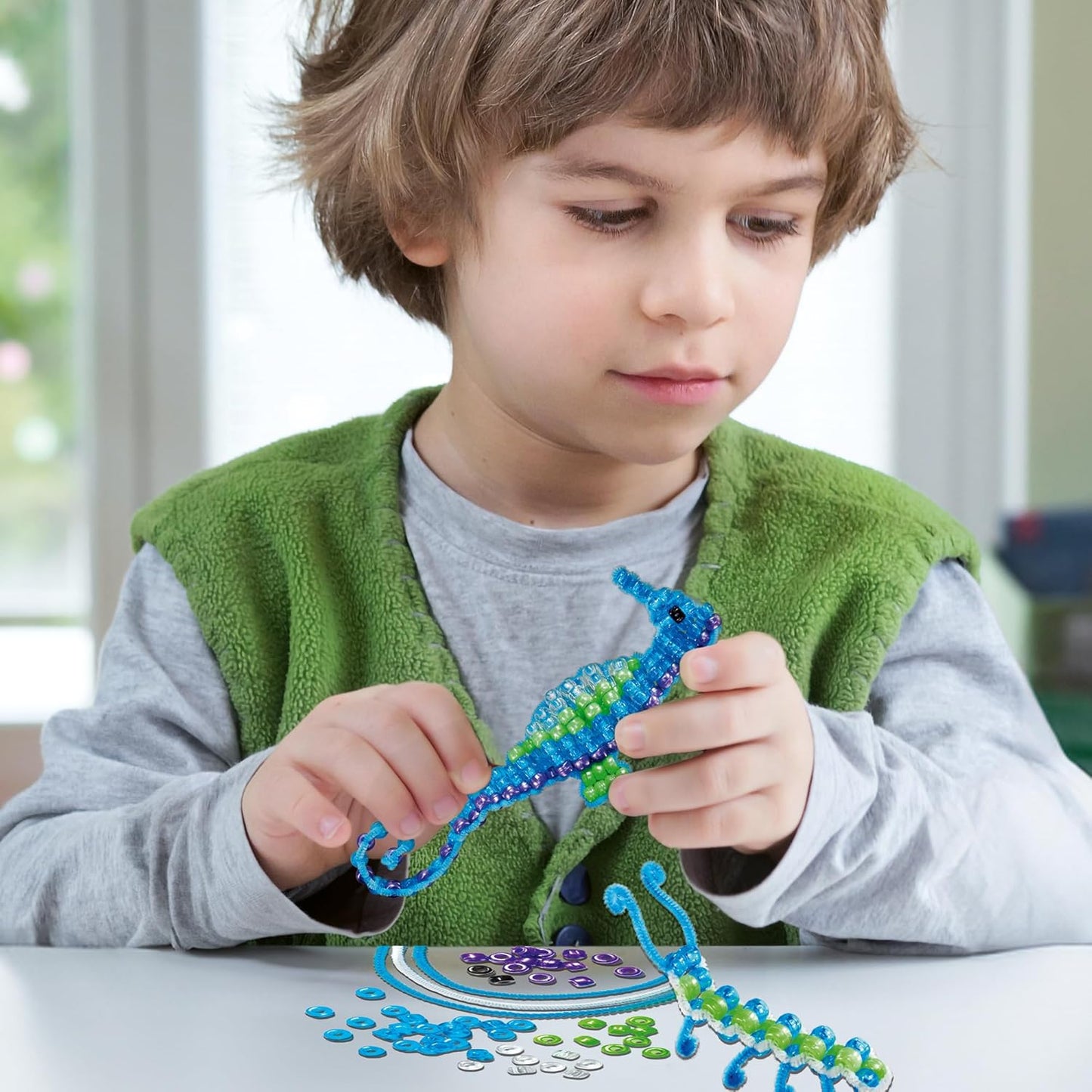 Ravensburger BeCreative Bead Animal Seepferdchen – Bastelset ab 6 J.
