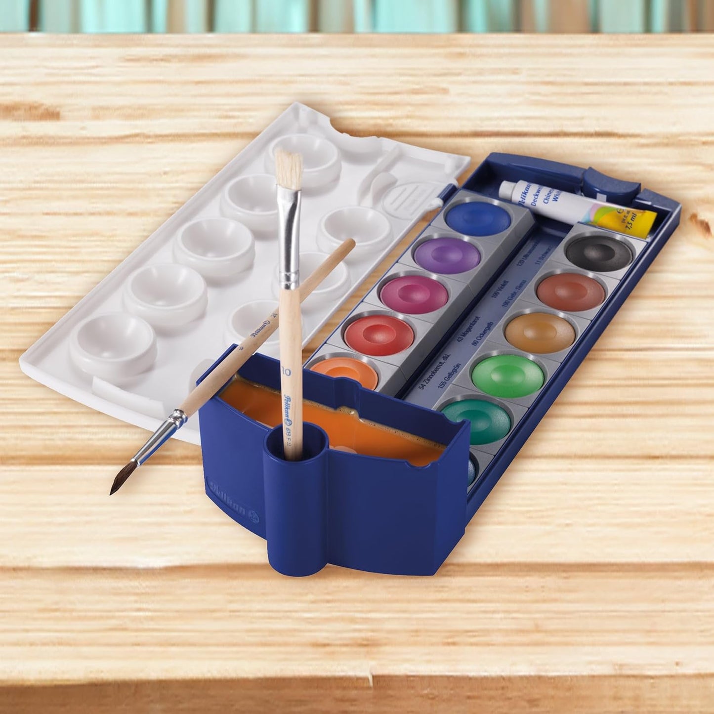 Pelikan Wasserbox für K12/K24 – kippsicher, blau