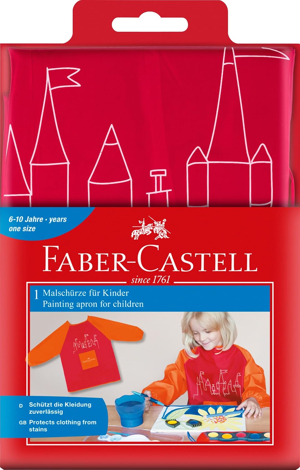 Faber-Castell Malschürze für Kinder rot
