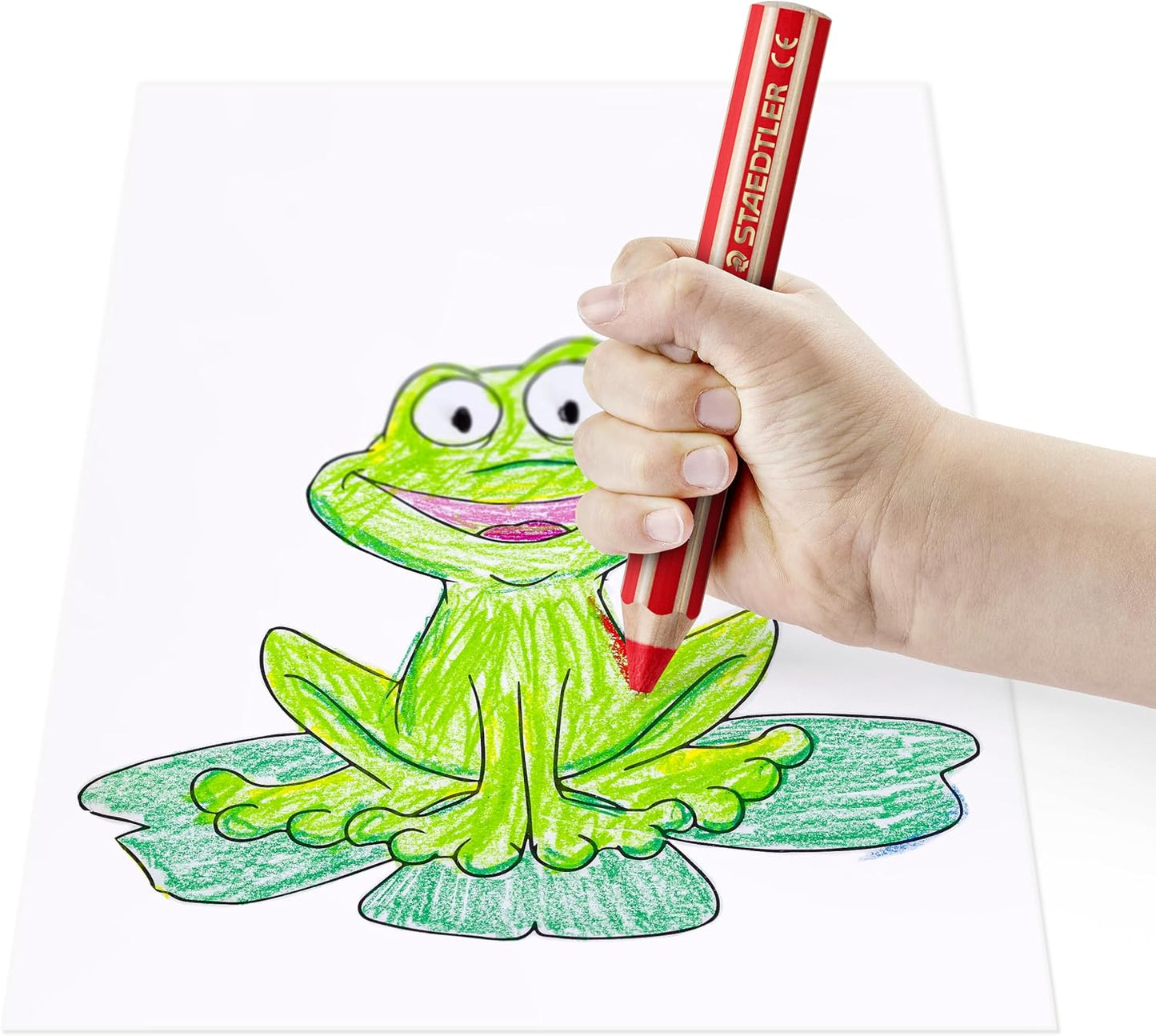 STAEDTLER Noris junior 140 3-in-1 Malstift-Set 6er + Spitzer