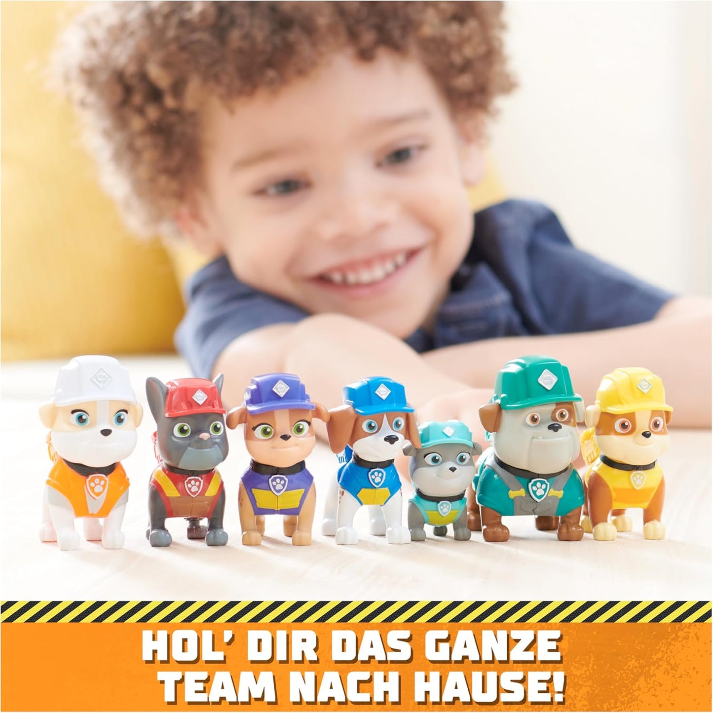 Paw Patrol Rubble & Crew Figuren Geschenkset - 6 Helden