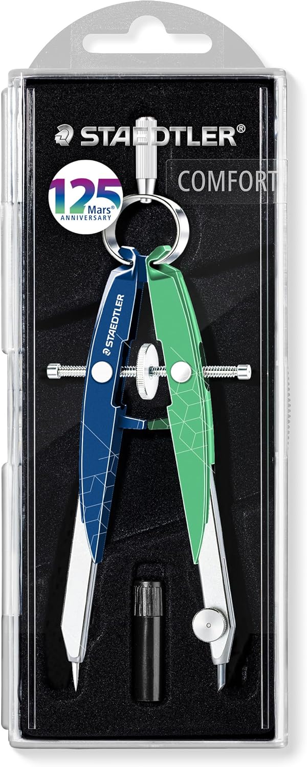 STAEDTLER Mars 556 Präzisions-Geometriezirkel - Anniversary Edition mit Spindelführung