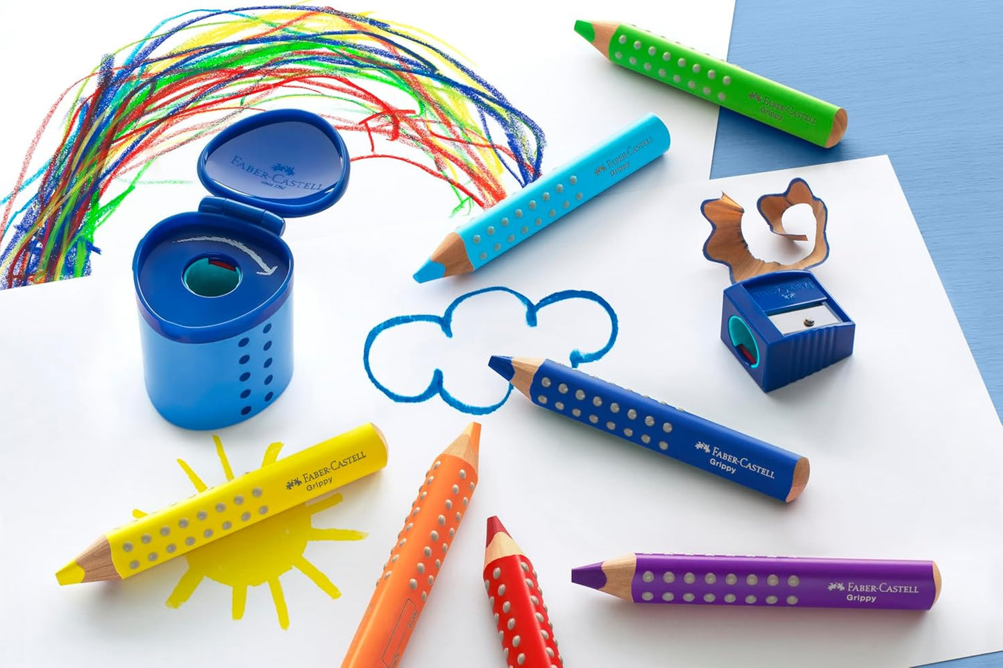 Faber-Castell Grippy Jumbo Buntstifte, 10er Set, ab 3 Jahren