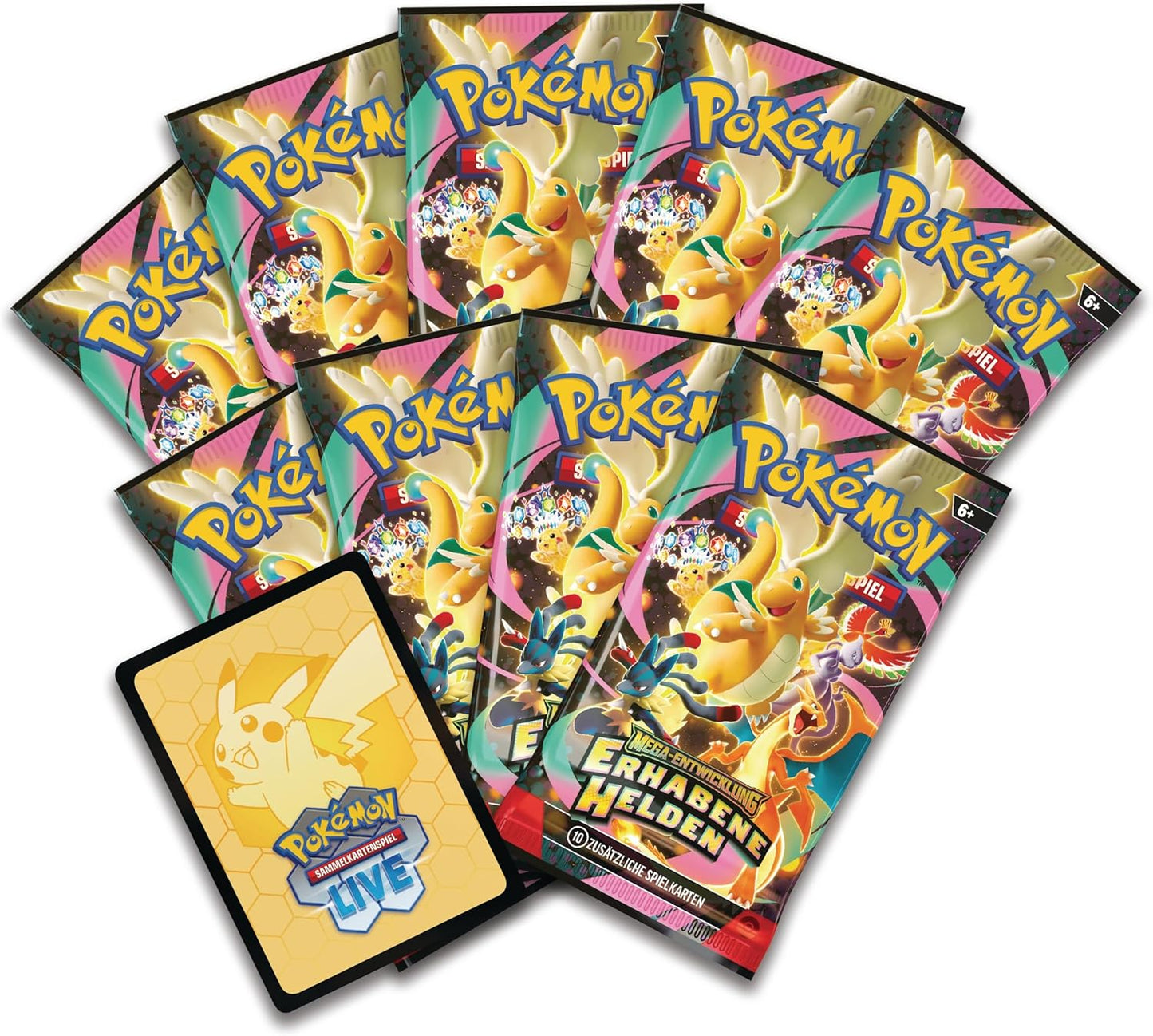 Pokémon Top-Trainer-Box Mega-Entwicklung Erhabene Helden (9 Booster)