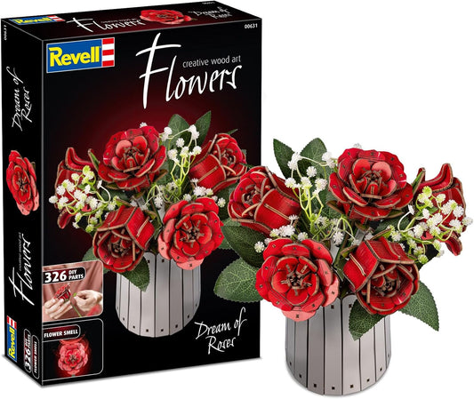 Revell Dream of Roses Holzrosen mit Vase & Duftring
