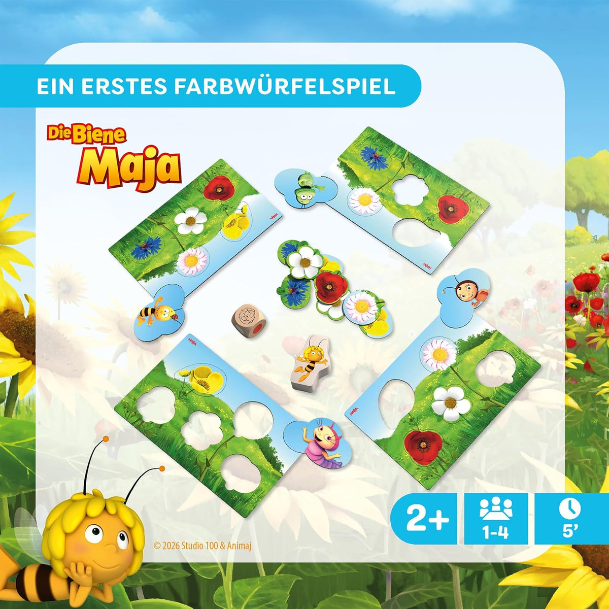HABA Meine ersten Spiele: Blumenwiese Biene Maja