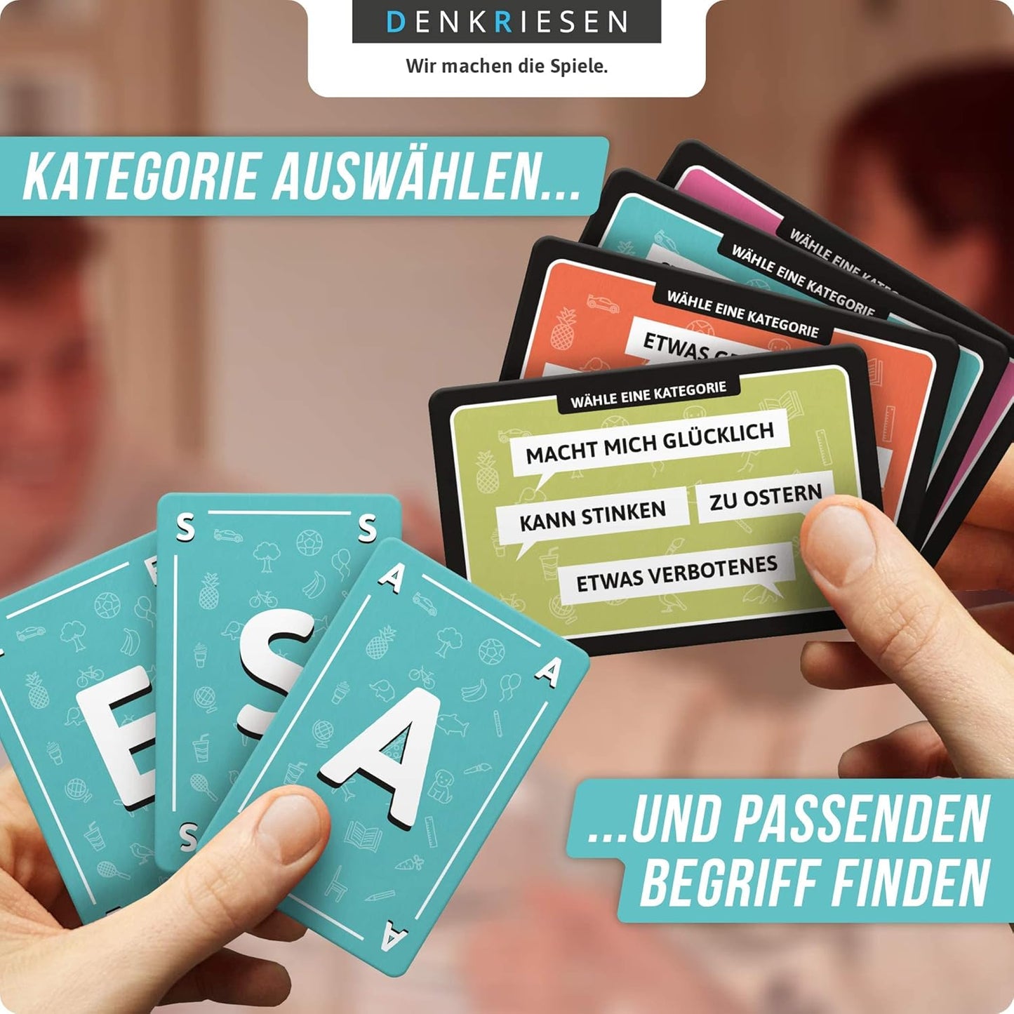 DENKRIESEN Stadt Land Vollpfosten Junior - Kartenspiel