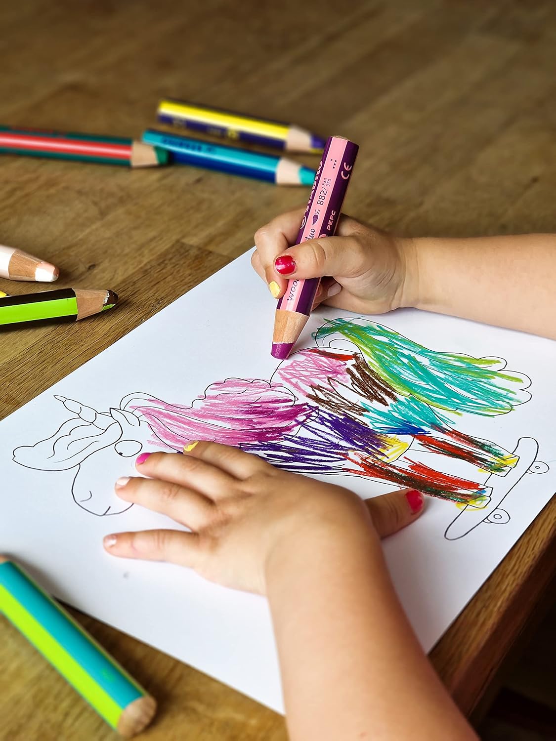 STABILO Woody 3in1 duo zweifarbig 10er Pack mit Spitzer