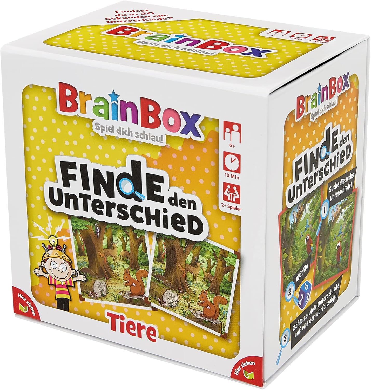 BrainBox Finde den Unterschied Tiere - Lernspiel ab 6 Jahren
