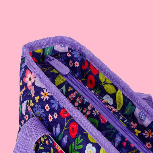 Legami Lunch Bag Flowers, 10,8 L, 33x22x15 cm, RPET