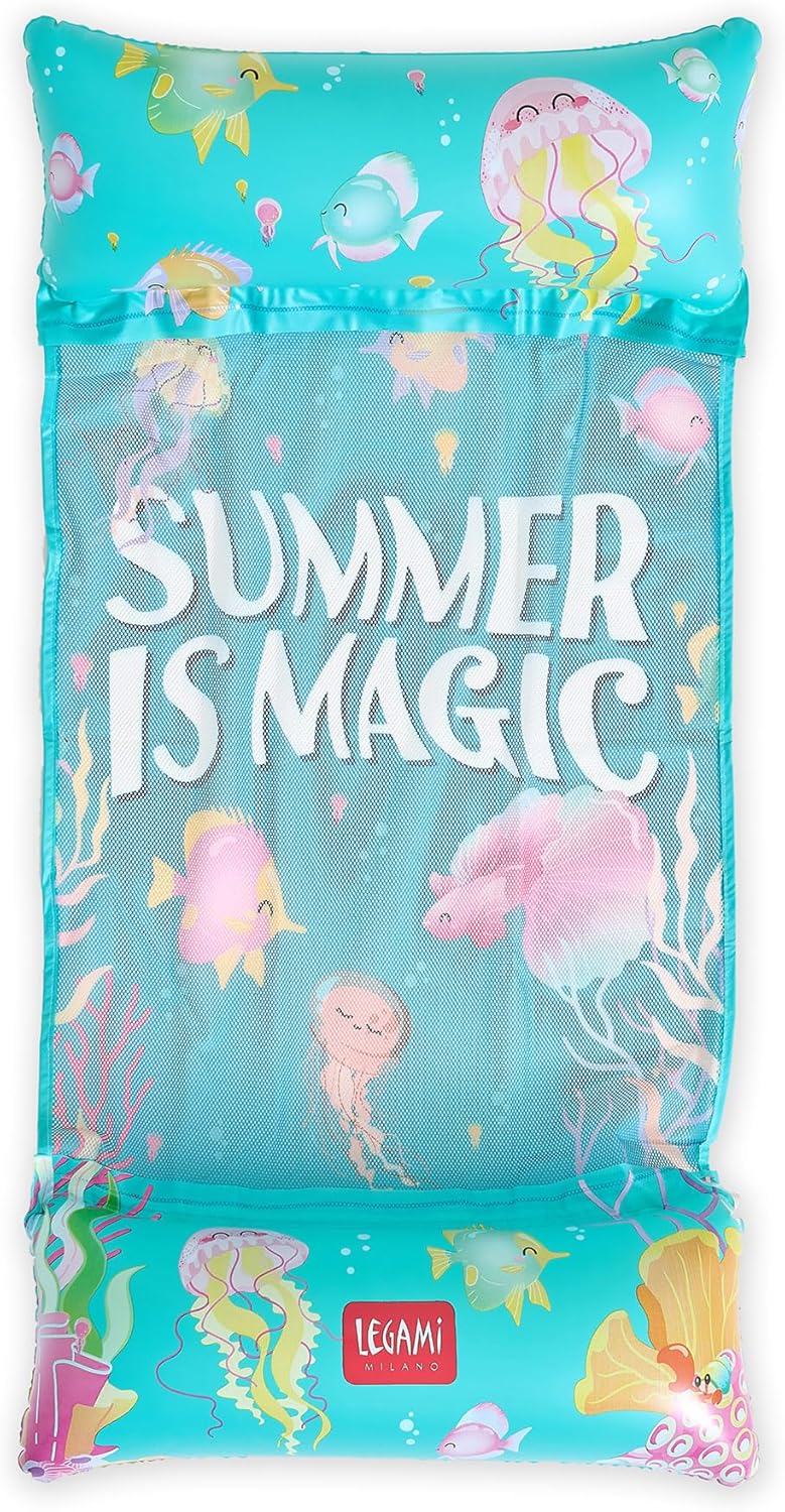LEGAMI Aufblasbare Hängematte Summer Is Magic 68x130