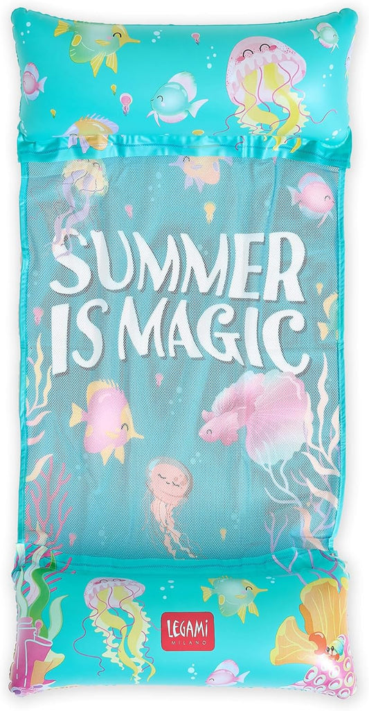 LEGAMI Aufblasbare Hängematte Summer Is Magic 68x130