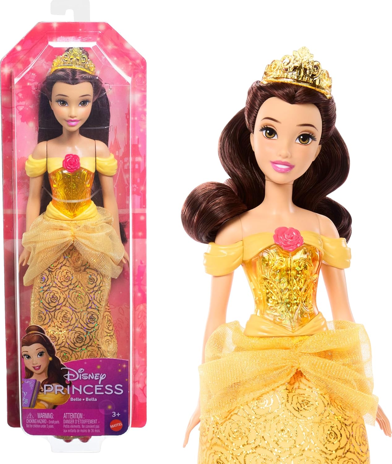 Disney Prinzessin Belle Puppe - Mattel Original