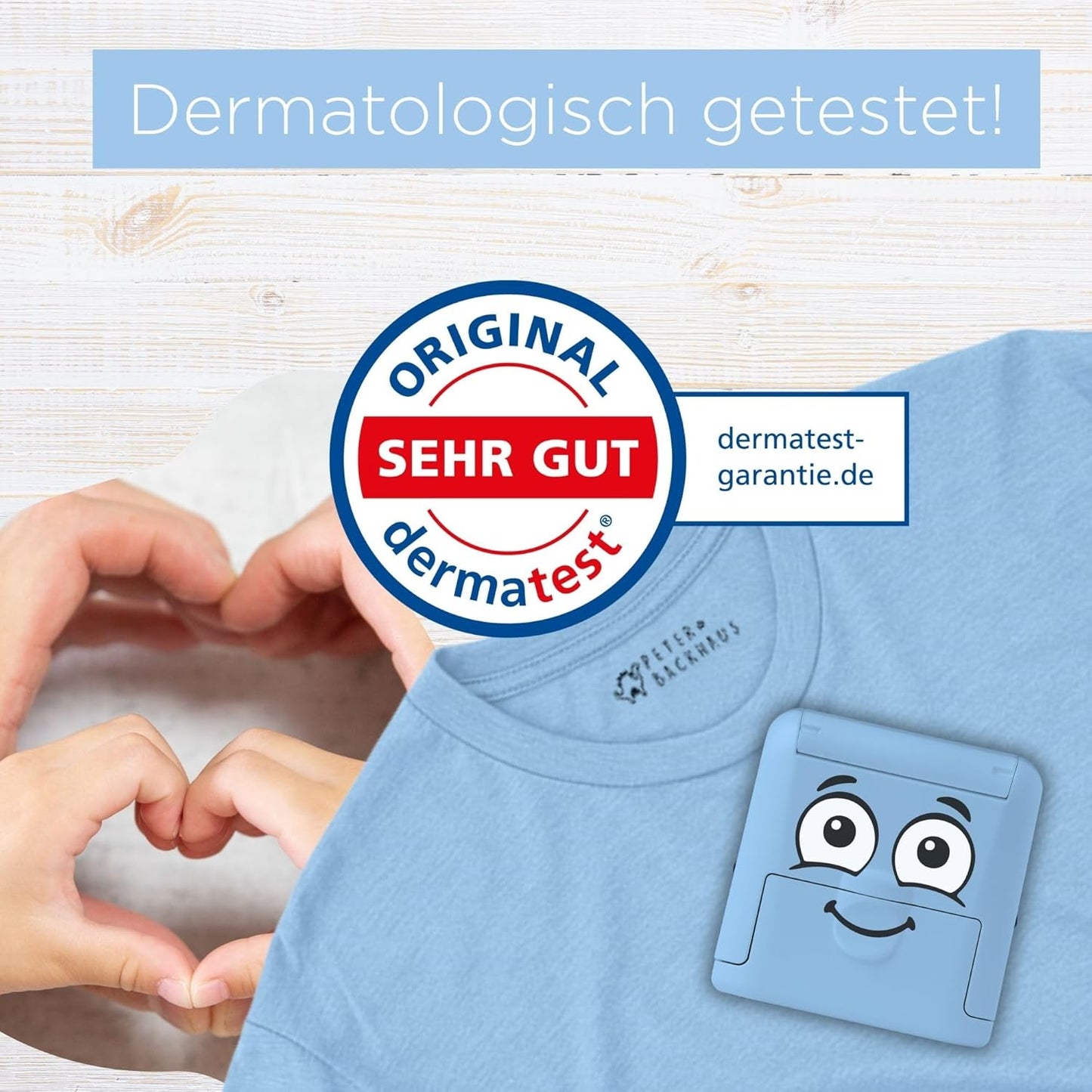 COLOP MARKY Stempel-Set Blau - Textilstempel für Kinder