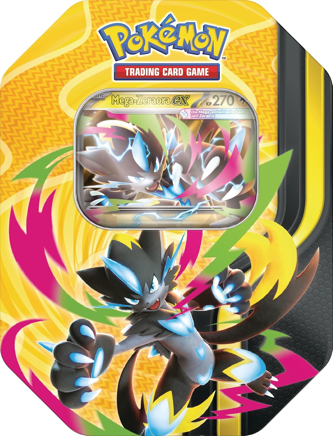 Pokémon Mega-Zeraora eX Tin Box – 4 Boosterpacks