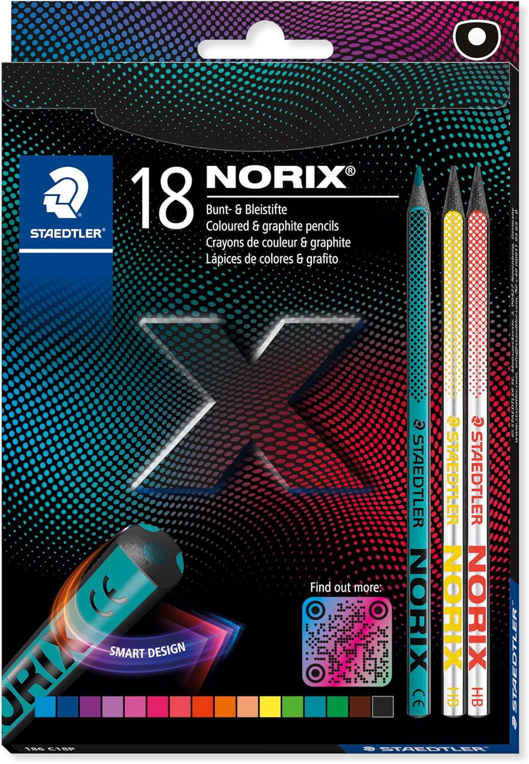 STAEDTLER NORIX Buntstift Set 18 Farben – PEFC-zertifiziert