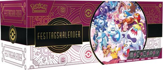 Pokémon Sammelkartenspiel Festtagskalender - Adventskalender mit 25 Überraschungen