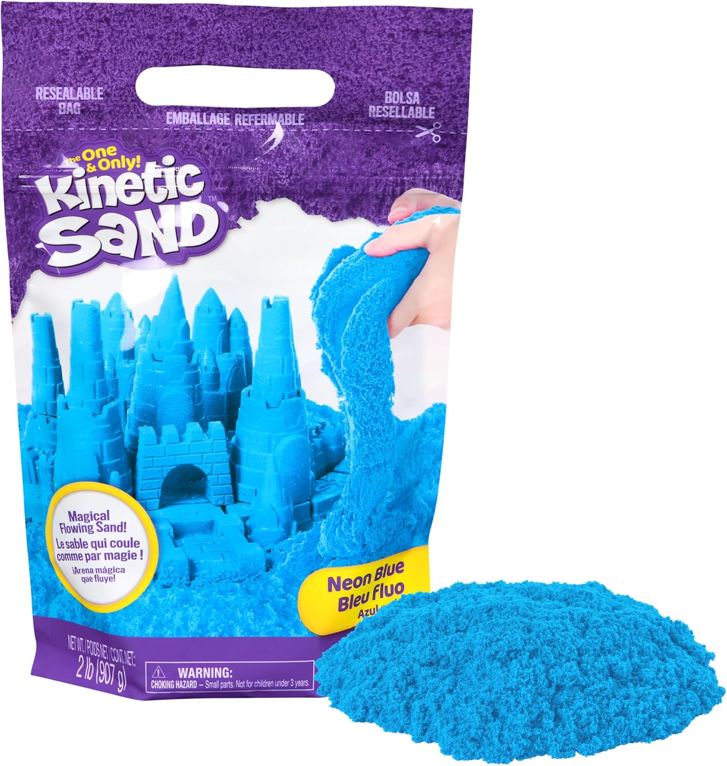 Kinetic Sand Blau 907 g – Indoor-Sandspiel ab 3 Jahren