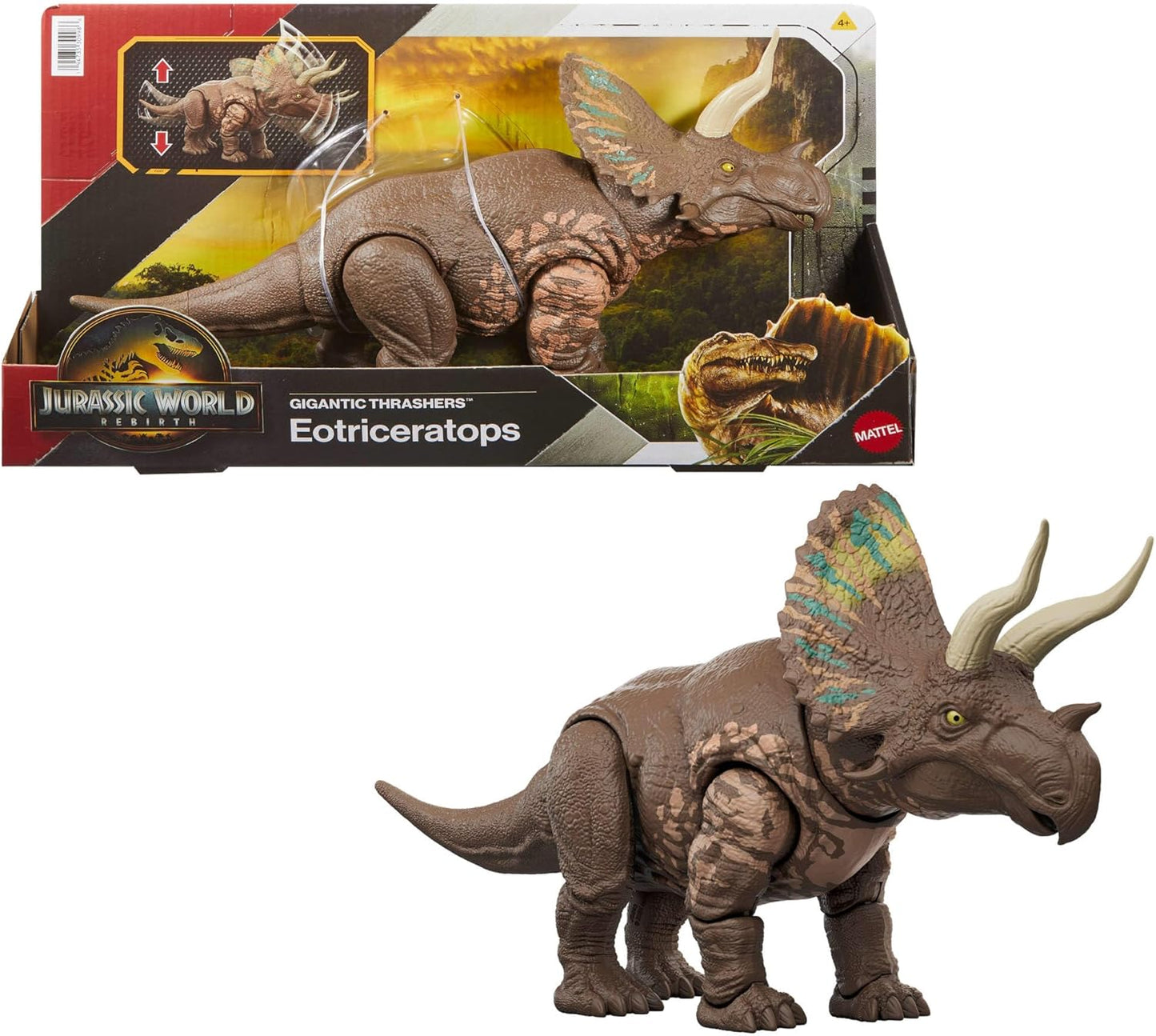 Mattel Jurassic World Eotriceratops Dinosaurier Figur