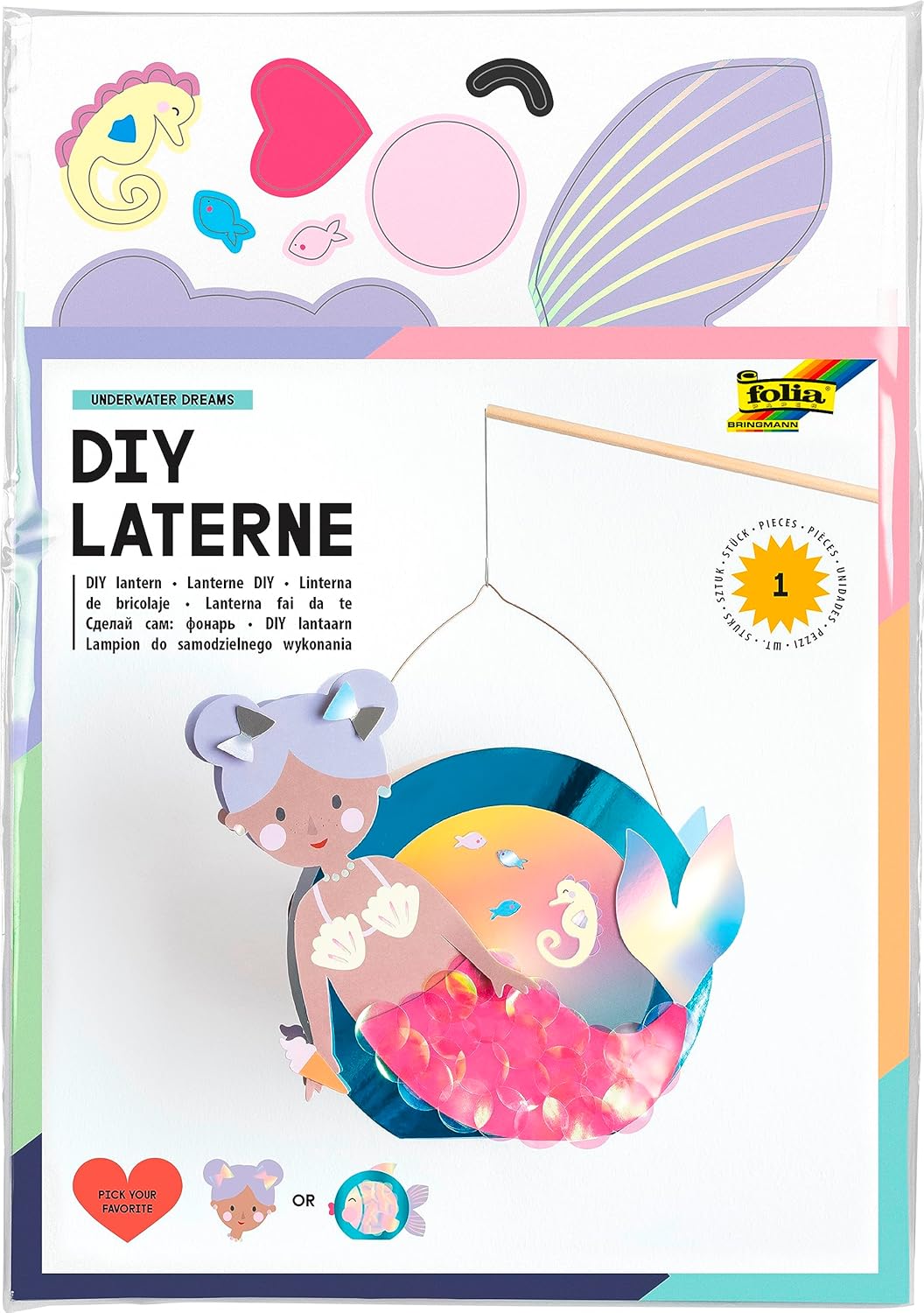 folia Laternen Bastelset Underwater Dreams
