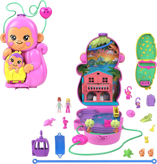 Polly Pocket Puppen-Spielset mit Tieren & 13 Teilen HWP04