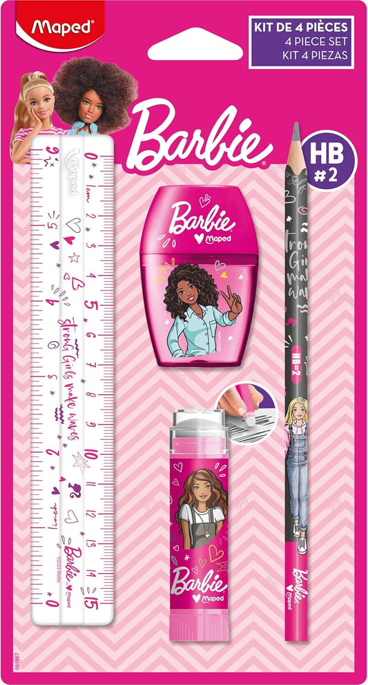 Maped Barbie Schreib-Set 4-tlg.