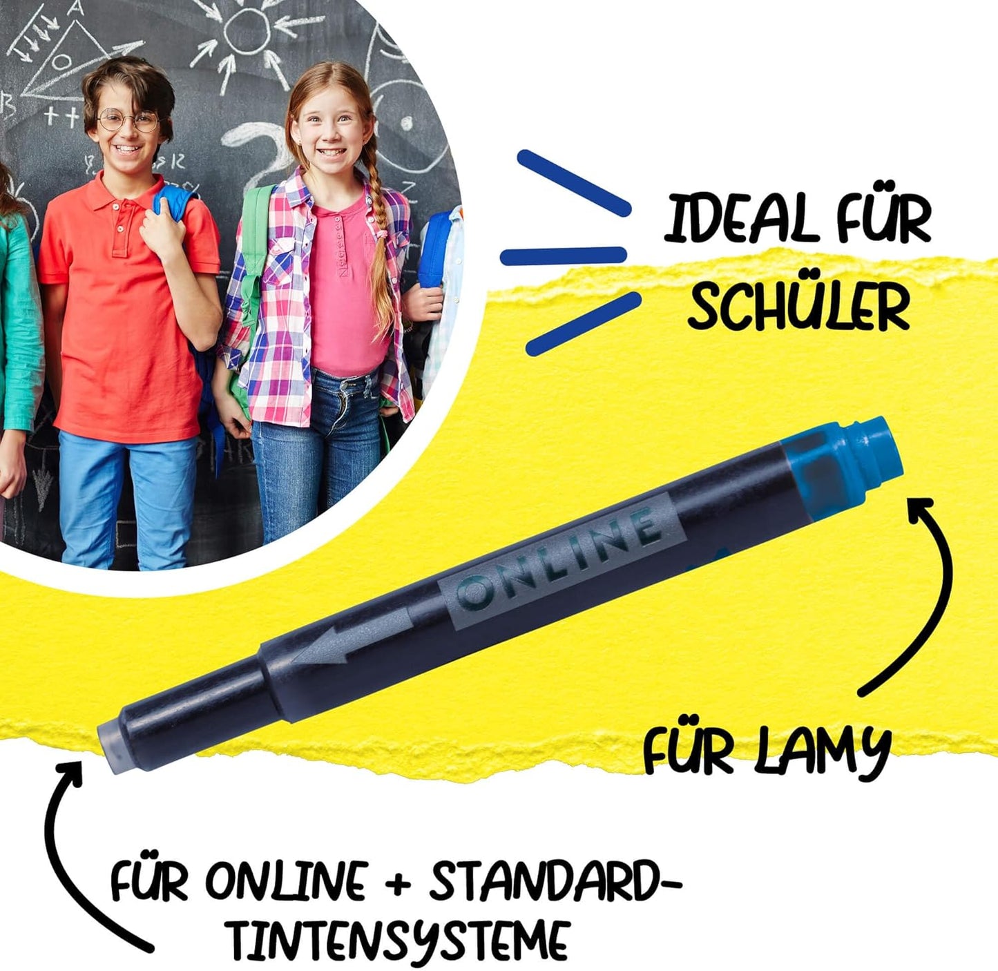 ONLINE Kombipatrone Maxi-Pack blau, 25 Stück